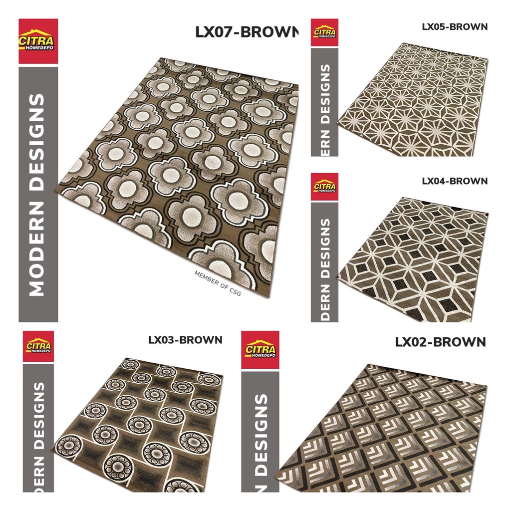KARPET MAROC COLLECTIONS SIZE 210X310 (JUMBO)-NEW LX BROWN L