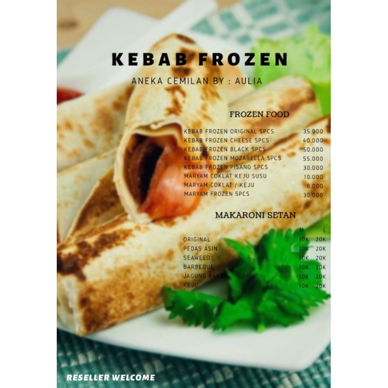 

KEBAB FROZEN BY : AULIA isi 5