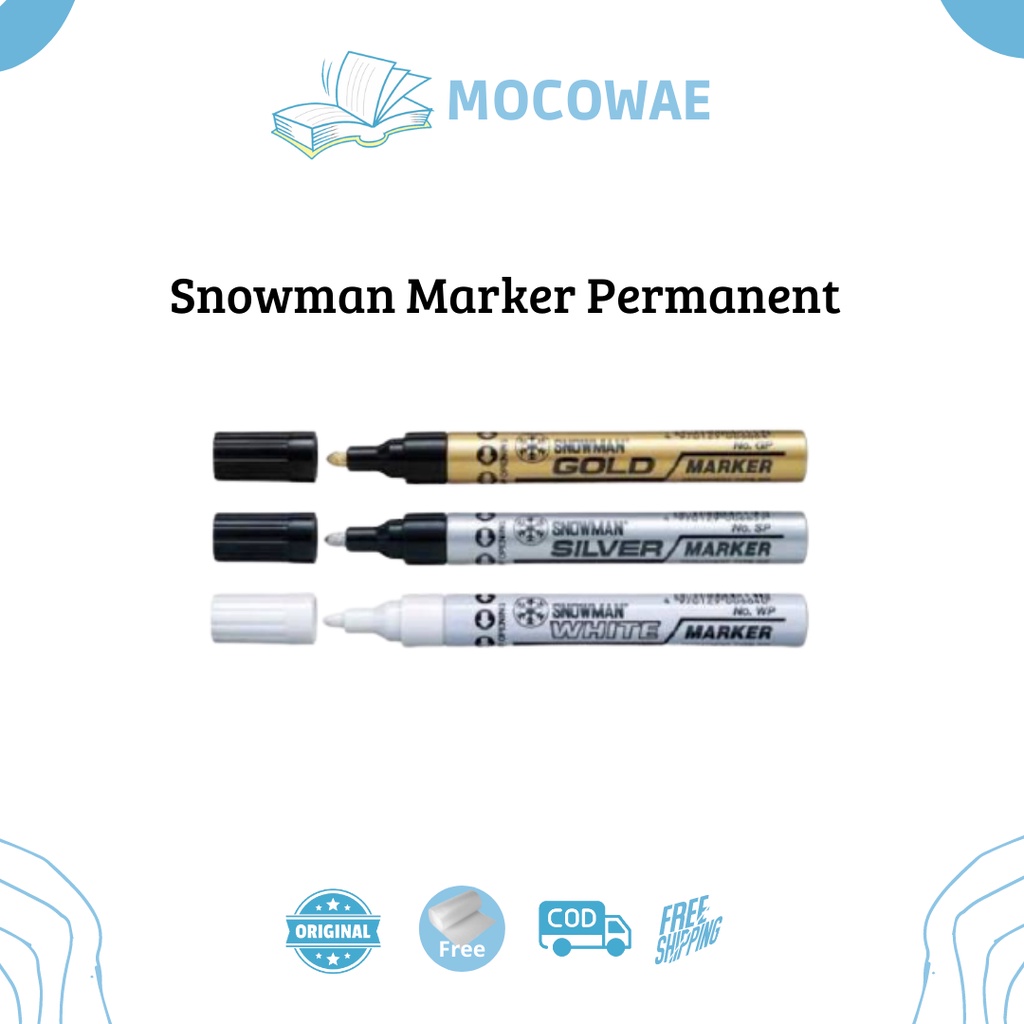 

Spidol Permanen Emas / Perak / Putih Snowman