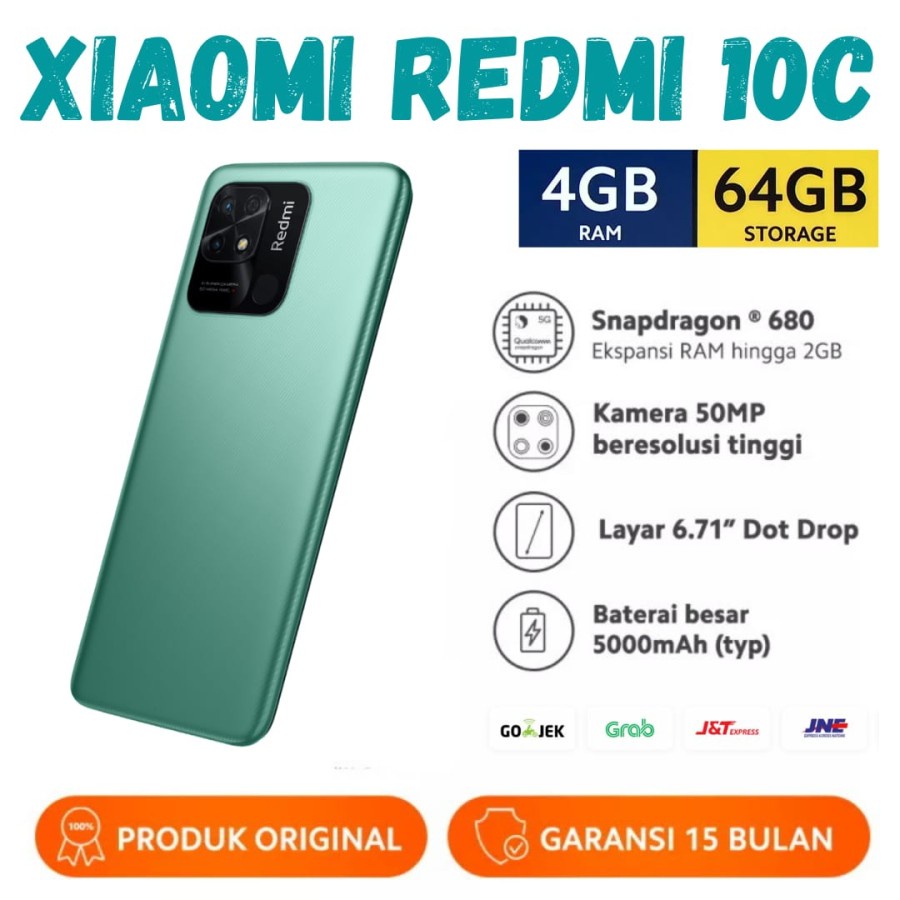 REDMI 10C (4GB+64GB) (4GB+128GB) - GARANSI RESMI-4