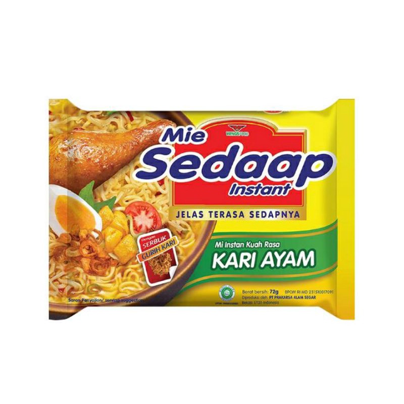 

Sedaap Mie Kuah Kari Ayam 72 g