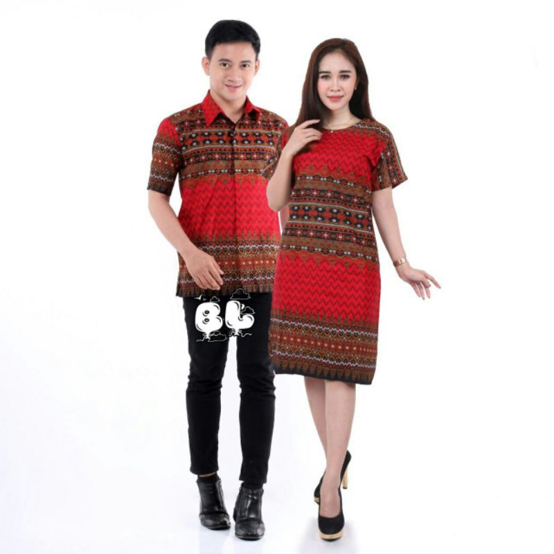 DRESS ETNIK TERBARU-Maura Couple - Sania Ruffle Batik tenun Couple Ori Ndoro Jowi DNT Garansi Termurah Shopee BAJU IMLEK-3