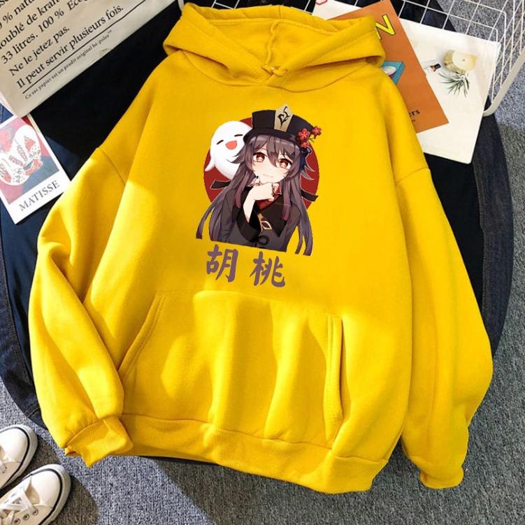 Stok terbatas.. Hodie Jaket Hoodie Aesthetic Loose Hu Tao Genshin Impact Hutao Hu Tao Anime Kartun J