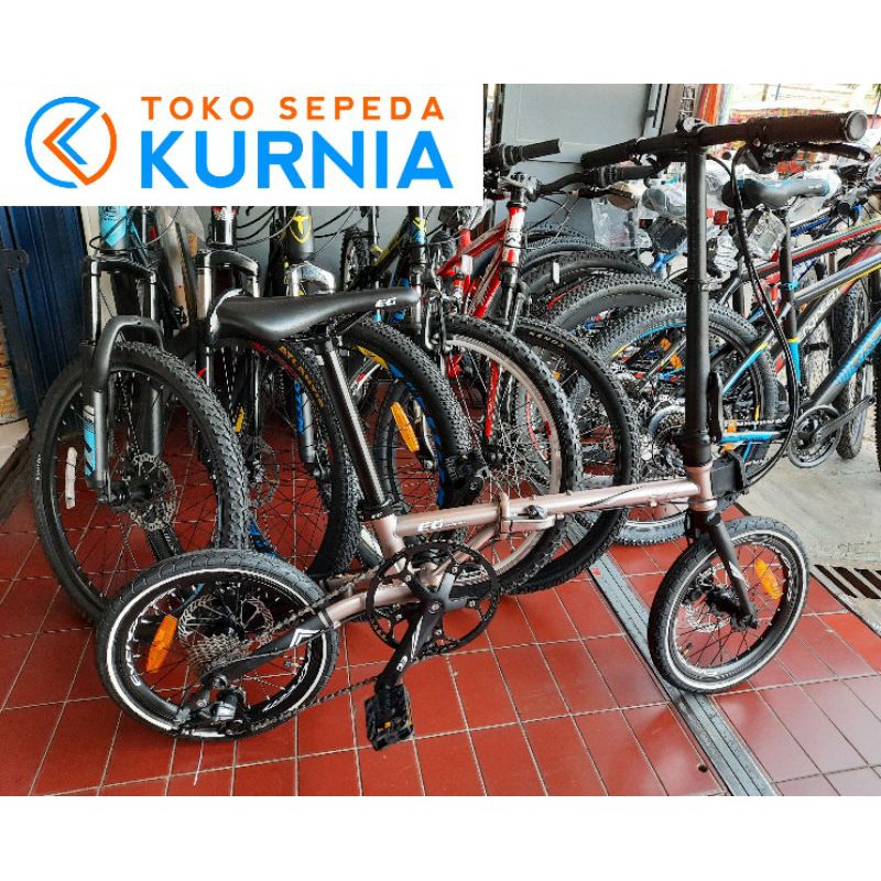 sepeda lipat 16 evergreen maximus chromoly
