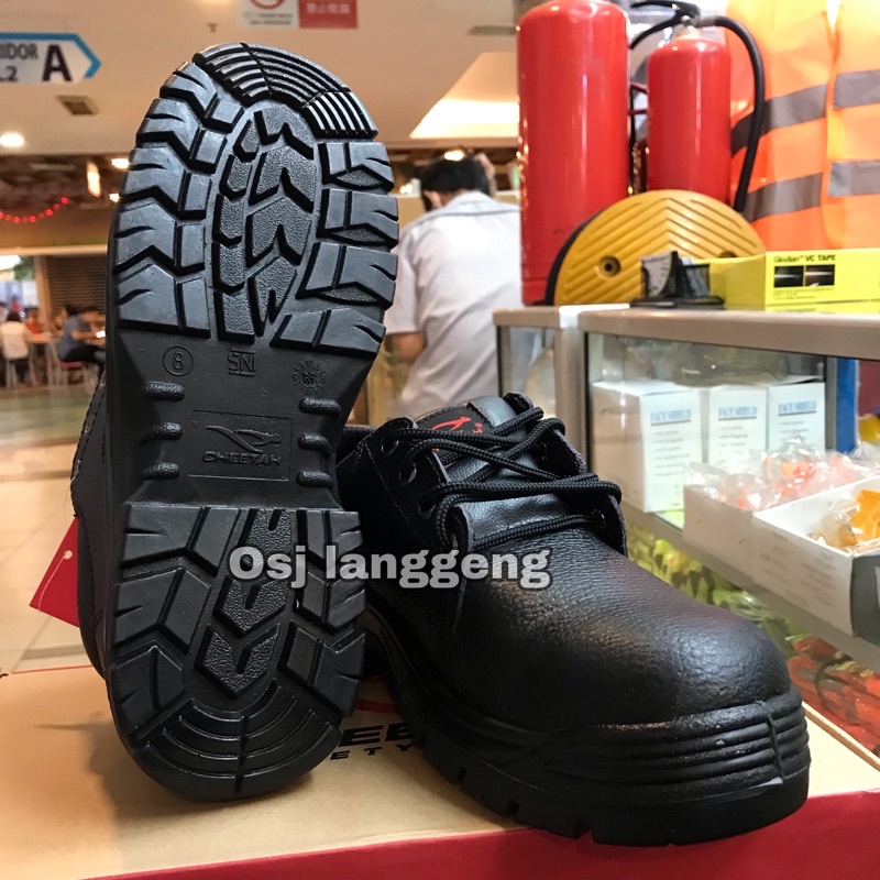 Sepatu Safety Cheetah 3002 H Hitam / Safety Shoes Cheetah 3002 H Black Original