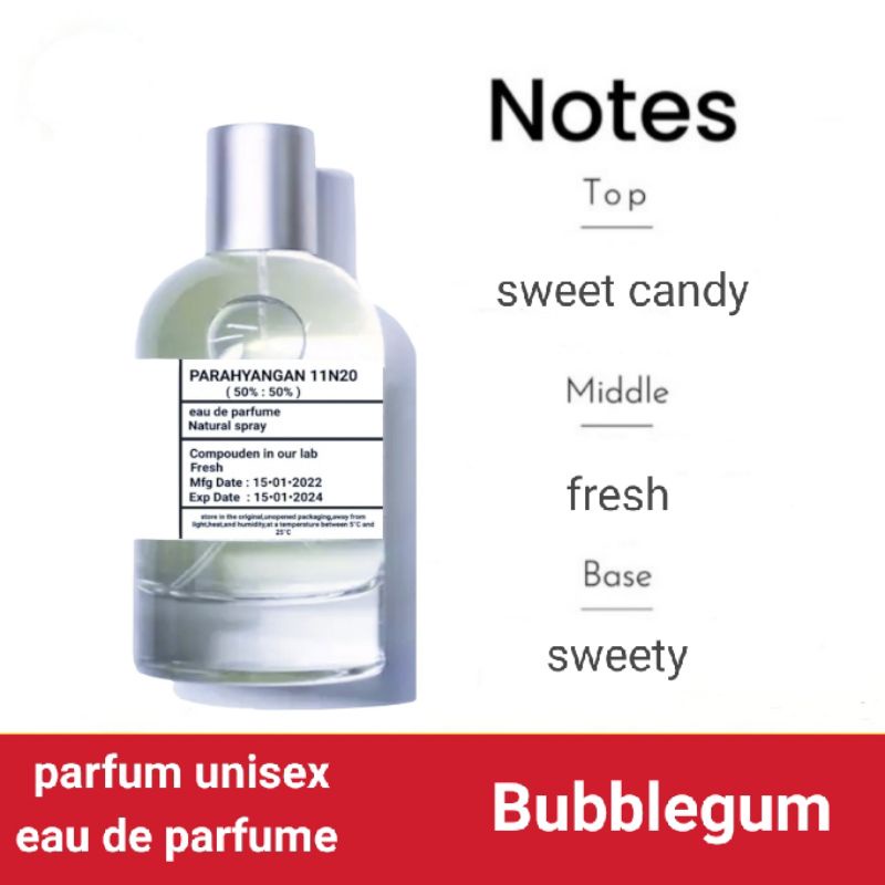 bubble gum parfum pria dan wanita edp