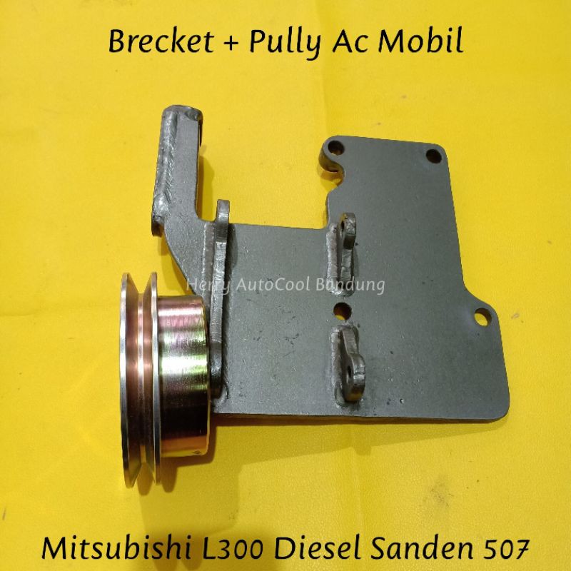 Bracket - Brecket Dudukan Compressor Ac Mobil Mitsubishi L300 Diesel Sanden 507