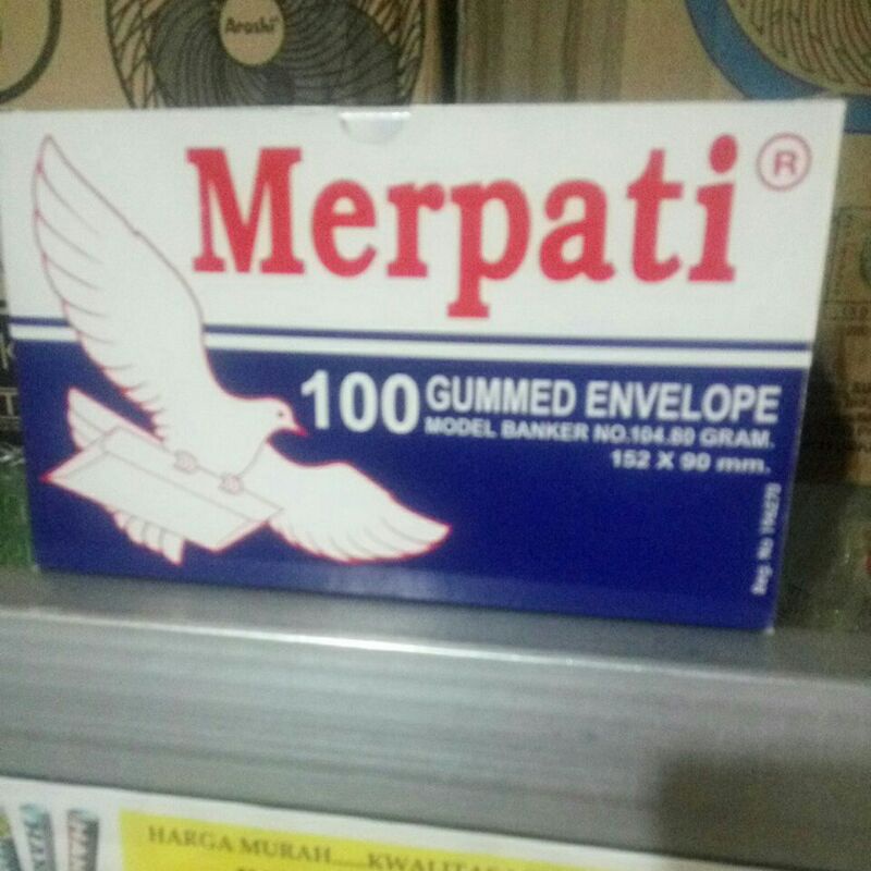 

Amplop Merpati Biru 152 x 90 mm