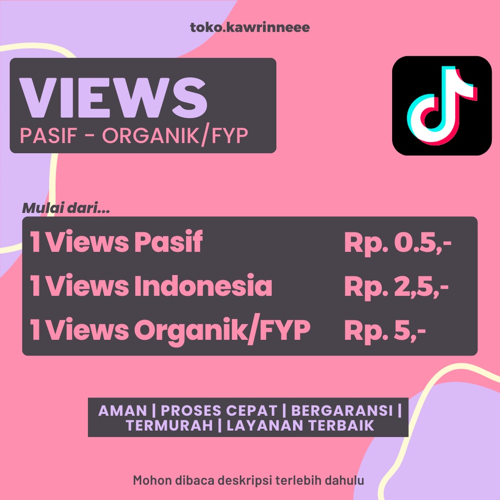 PROMO SOFTWARE SOSMED - Views TikTok | TikTok View Permanen Termurah