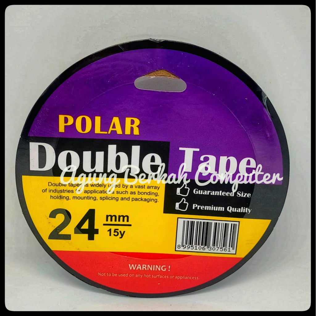 

Terlaris [GRAND MEDIA] DOUBLE TAPE POLAR 24MM / 1PCS