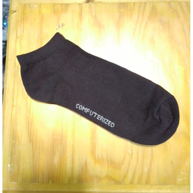Kaos kaki pendek matakaki warna polos / Ankle socks pria wanita dewasa unisex-Coklat