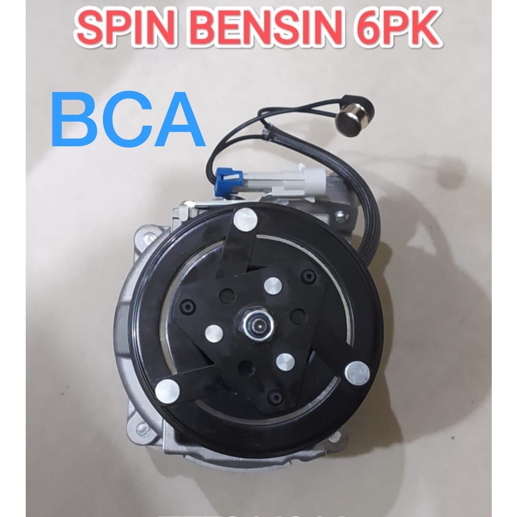 KOMPRESOR COMPRESOR AC MOBIL NEW AVEO SPIN BENSIN 6PK