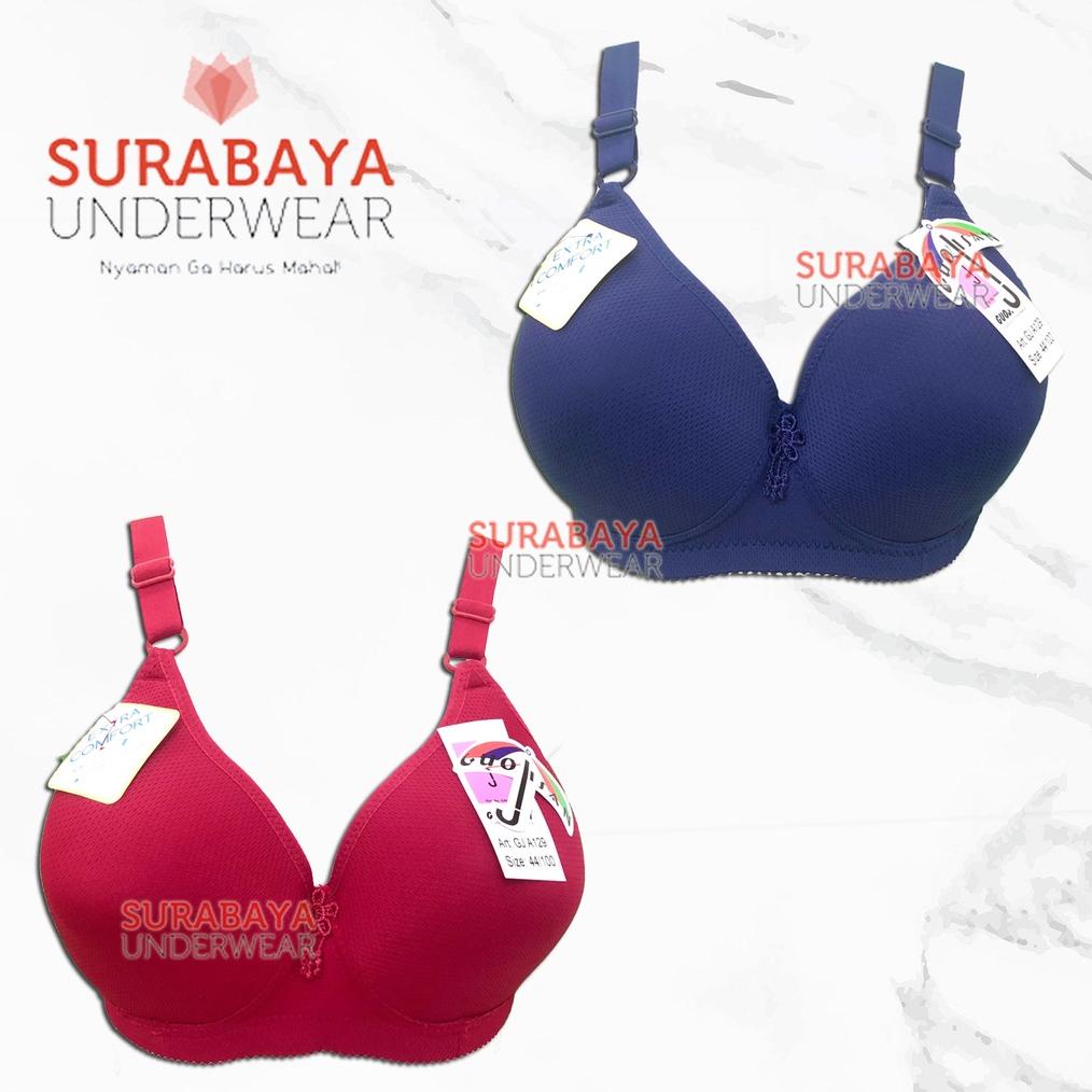 Bra / Bh Jumbo Sz Besar Cup Besar Kait 3 (Size 44-50) Tanpa Kawat