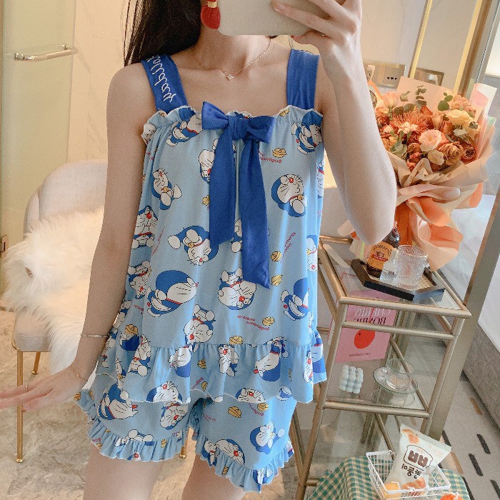 Baju piyama / set baju tidur pita import korea murah BTB030 motif lucu seksi