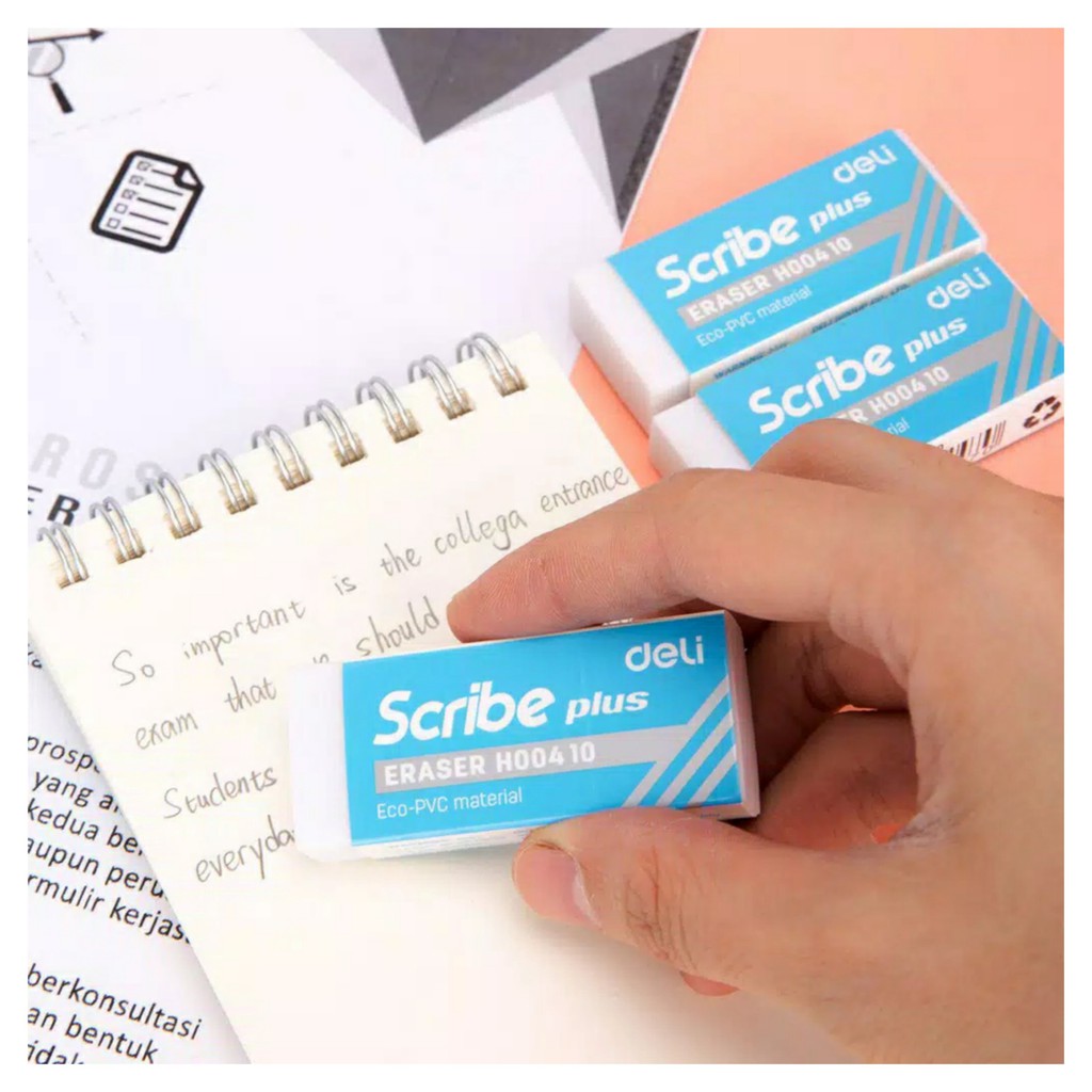 PENGHAPUS PENSIL PUTIH PENGHAPUS ERASER DELI STIP PENSIL PUTIH BERSIH BESAR H00410
