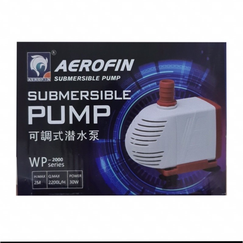 AEROFIN Waterpump Pompa Air Celup Akuarium WP-2000 WP2000 2200L/H