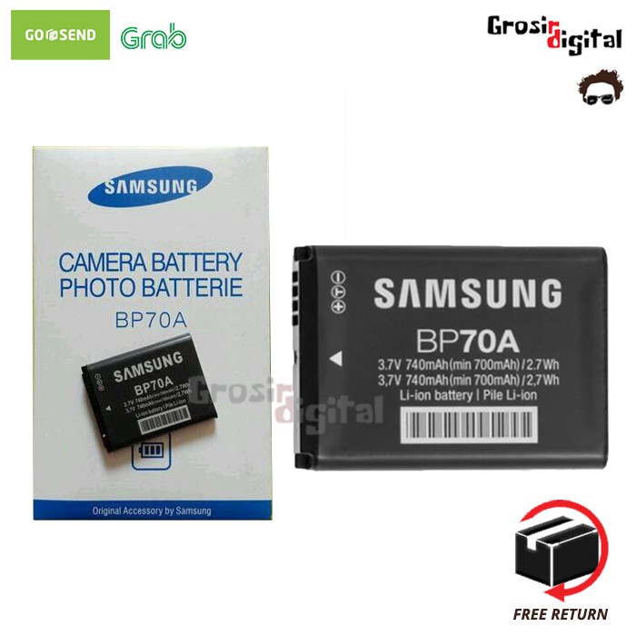 Baterai Samsung BP-70A For Samsung [ ES ] ES65 ES70 ES73, [ PL ] PL80 PL90 PL100, [ ST ] ST30 ST60