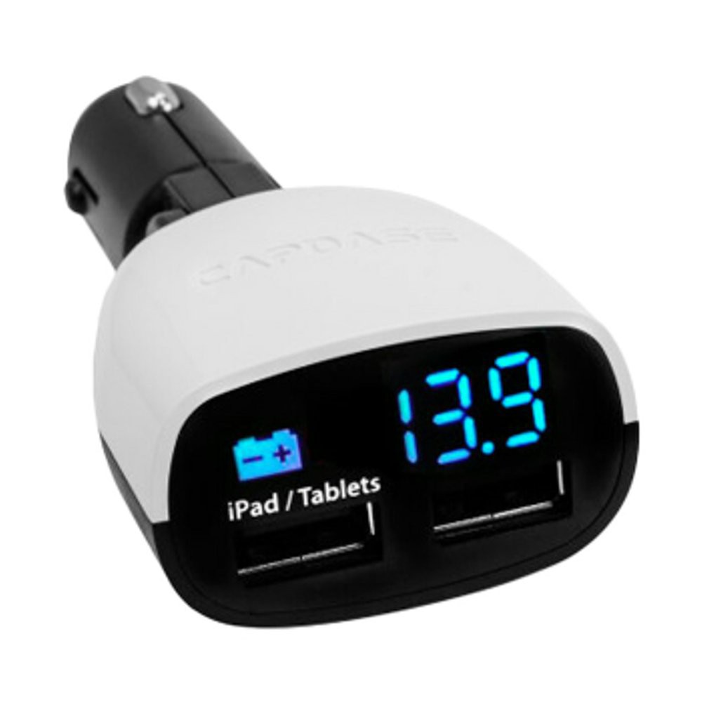 GROSIR AKSESORIS HP Capdase Original Dual USB Real-Time Voltage Monitor Car Charger [3.4 Amp]