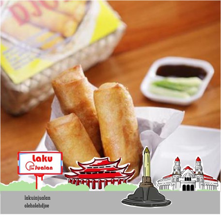 

MAKANAN KHAS SEMARANG LUNPIA LUMPIA LOENPIA SUPER SPESIAL DJOE VACUUM