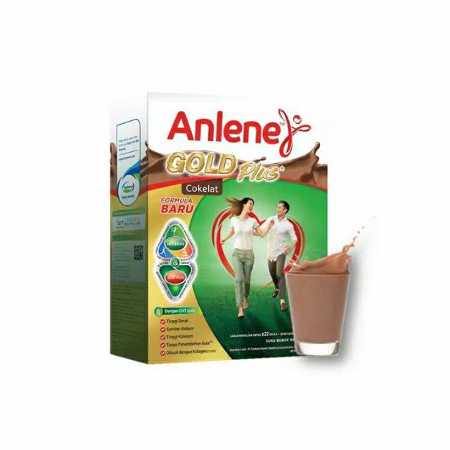 Anlene Gold Plus Cokelat 900gr - Susu Bubuk - Susu Nutrisi Tulang, Sendi, dan Otot