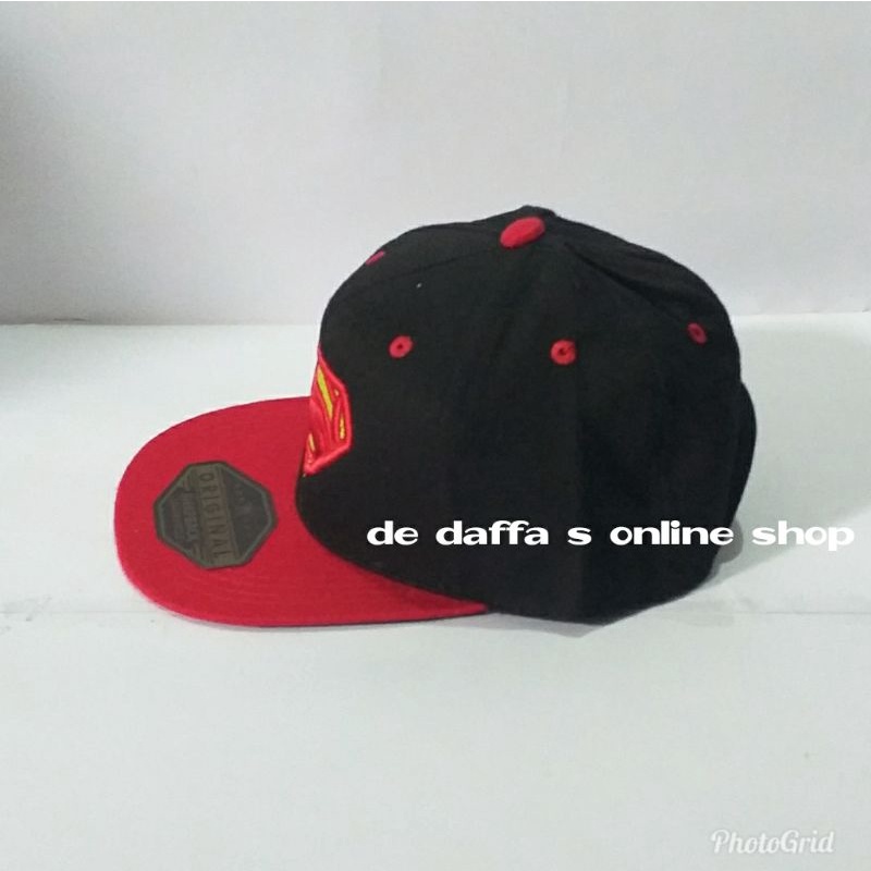 Topi snapback anak bordir  superhero / topi hip hop anak