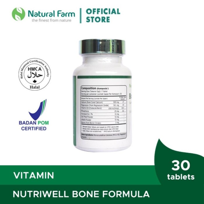 Nutriwell Bone Formula 30 Softgell BPOM