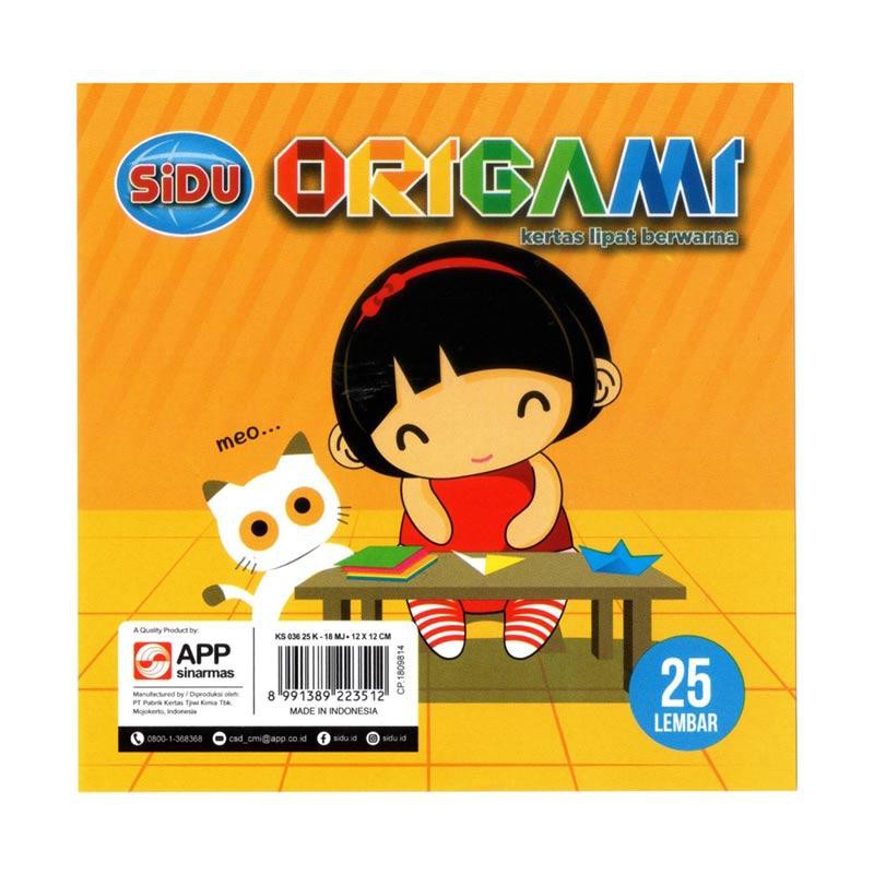 

Kertas Lipat Origami Sinar Dunia SIDU 12 x 12 25 lembar