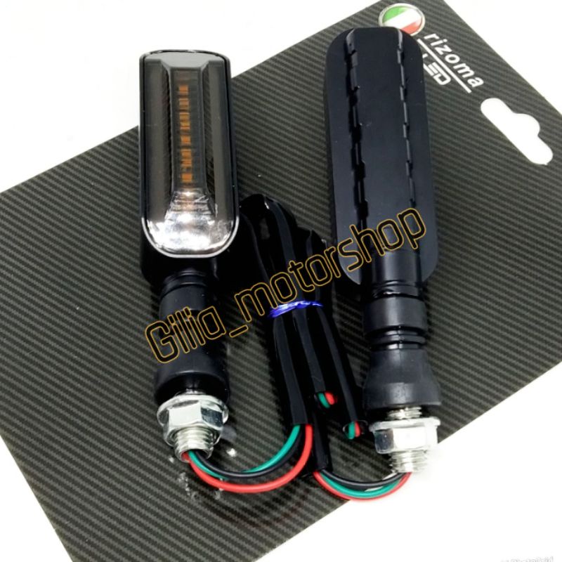 Lampu sen Model Segi Type 112 Rizoma Led Racing 2 mode Universal Motor