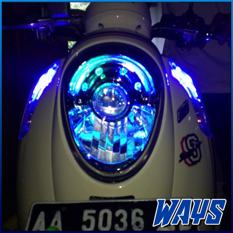 SEN JELLY LED KEDIP-SEN FLASH LED 6MATA UNIVERSAL HARGA SUDAH SEPASANG YAA