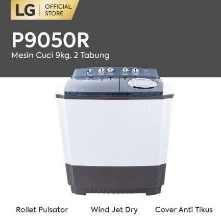 Mesin cuci (CirebonKota) 2TBG MERK LG 9KG P9050R untuk WIL KOTA CIREBON