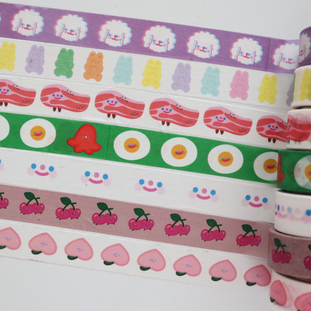 GaLiCiCi MaskingTape Tape Sticker DIY Gaya Korea Untuk Dekorasi 15 MM * 5 M