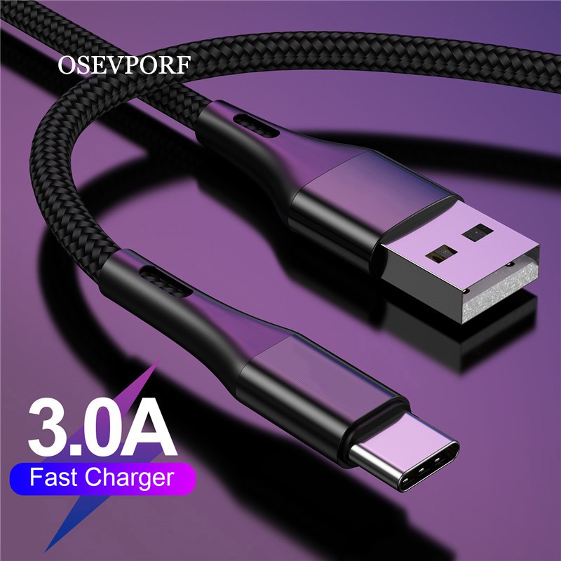 Vaorlo Kabel Data / Charger Micro Usb / Type C 8pin 3A Fast Charging Untuk Smartphone