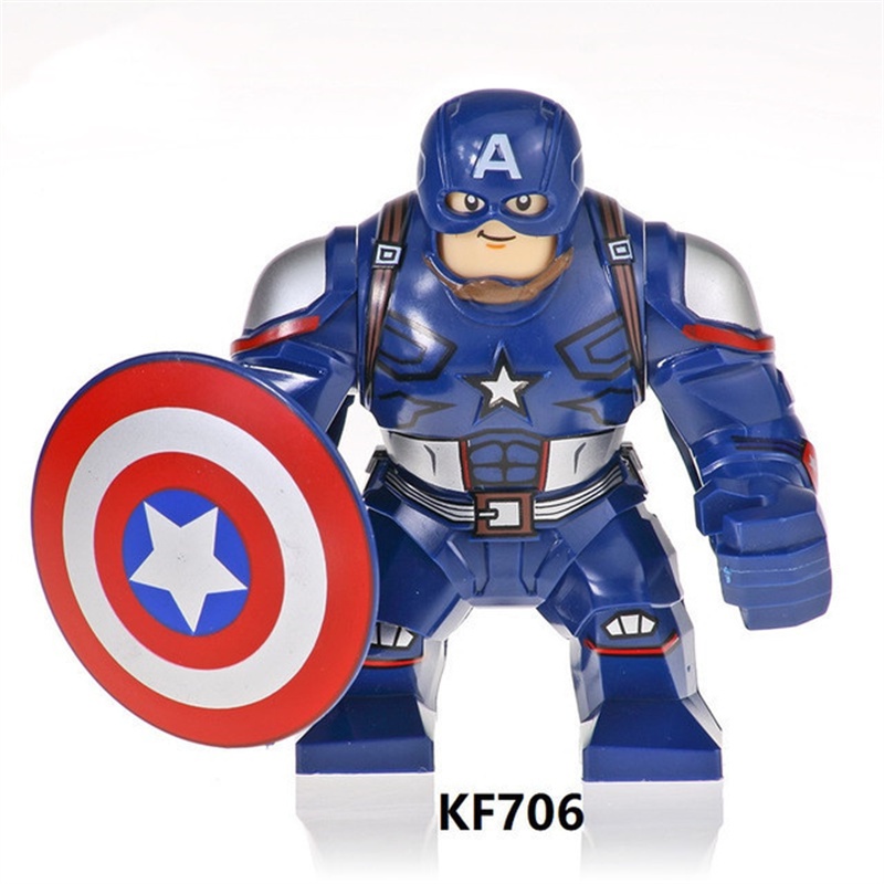 Mainan Action Figure Mini Model Superhero Marvel Captain America Dengan Topeng Perisai Untuk Anak