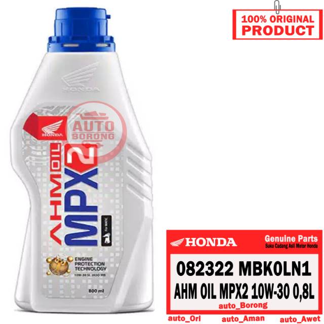 OLI MATIC HONDA MPX2 800ML ORIGINAL AHM OIL 10W30 ASLI