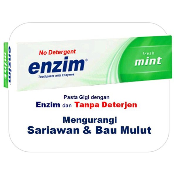 Enzim Pasta Gigi 50ml . Pasta Gigi Enzim Tanpa Deterjen