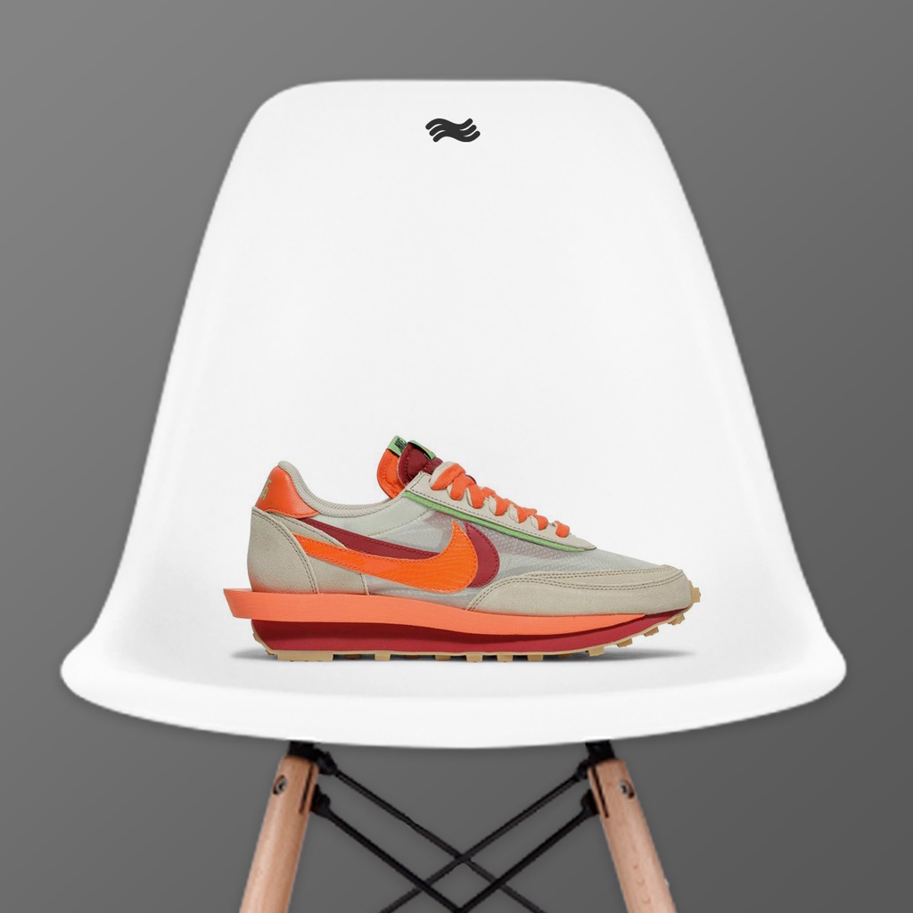 Nike LD Waffle sacai CLOT Net Orange Blaze