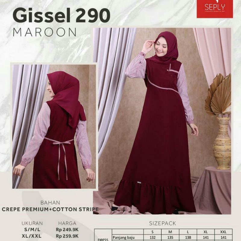 GAMIS SEPLY GISSEL 290 MAROON