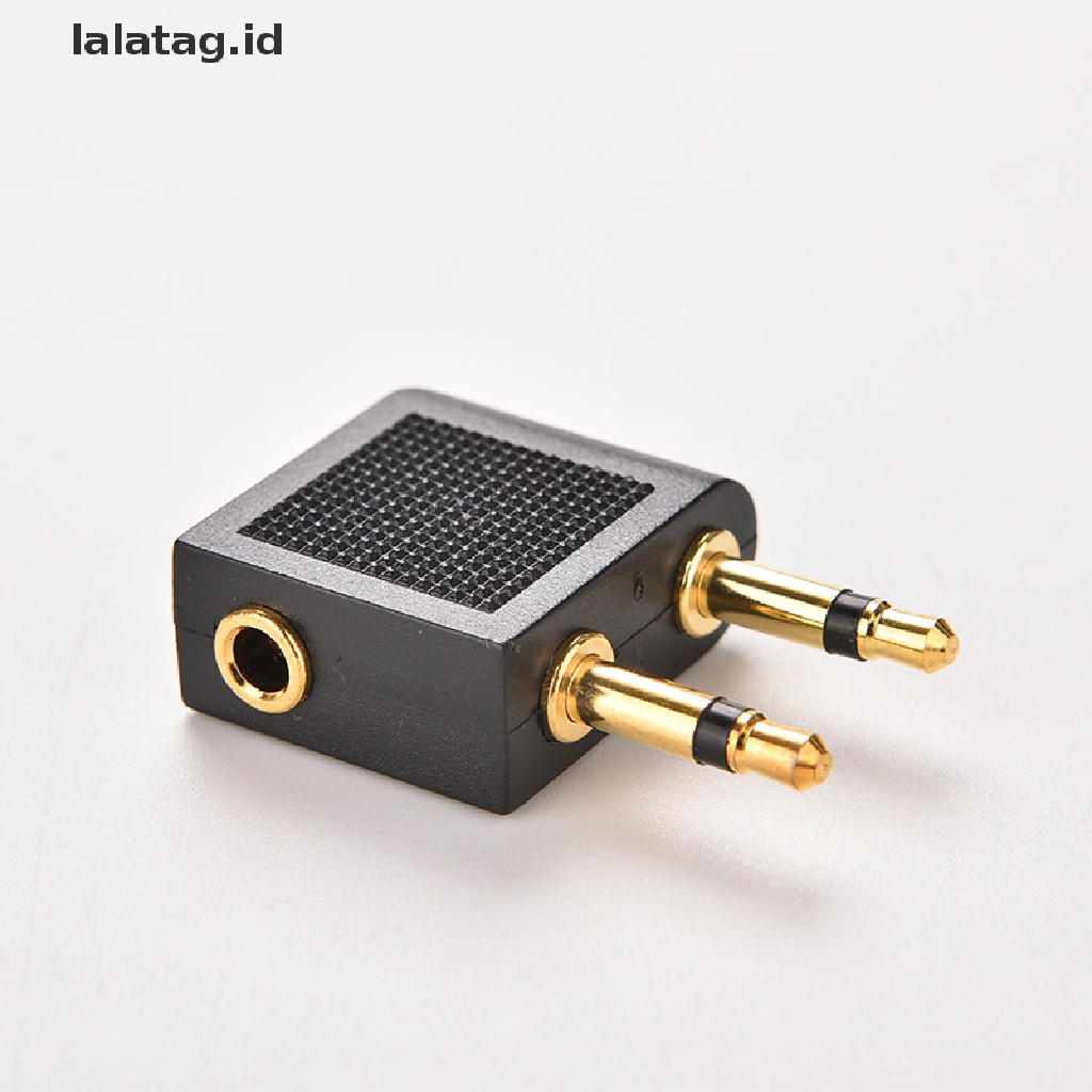 (Flyag) Adaptor Splitter Jack Audio 3.5mm Stereo AUX 2 Male Ke 1 Female F Untuk Headphone 107 (ID)