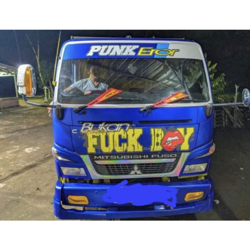 sticker skotlet motor metalik dof biru / Matt chrome biru