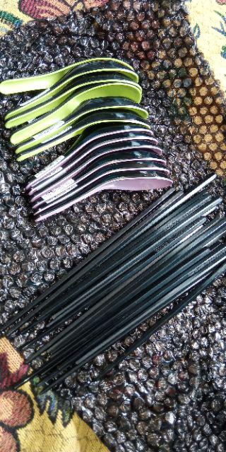 10 Pasang Sumpit 22 Cm Melamin Golden Dragon Kz004