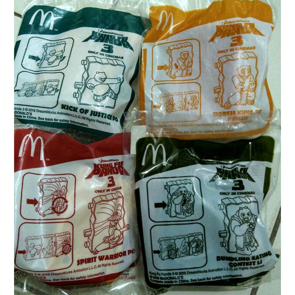 Sale KungFU Panda 3 Happy Meal McDonald Toys Mainan