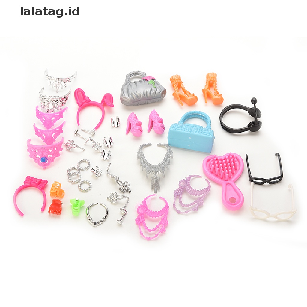 (lalatag) Tas Handbag / Selempang / Sisir / Sepatu / Anting Untuk Aksesoris Boneka Barbie (ID)