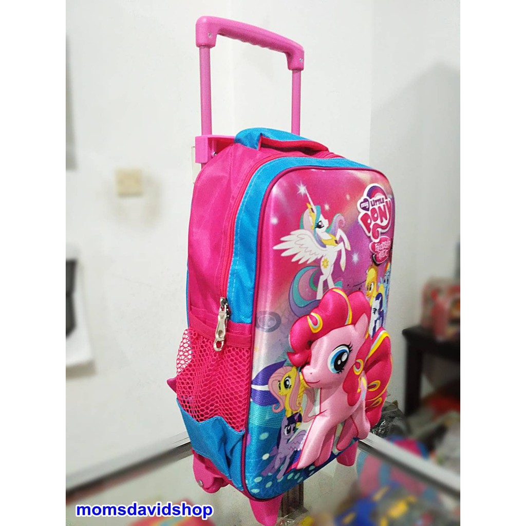 PROMO Tas Sekolah Anak Kuda Poni 3d Troli Bahan Import