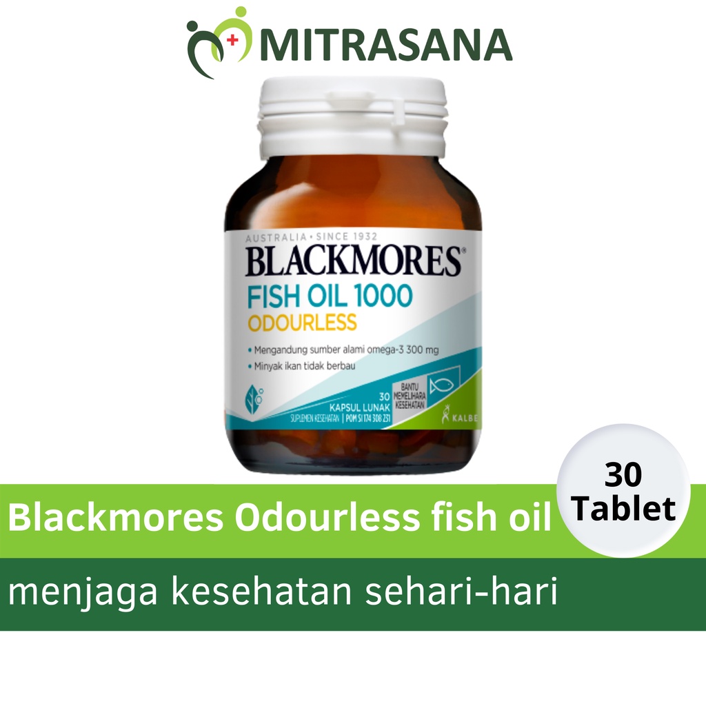 Blackmores Odourless Fish Oil 1000 30 &amp; 90 Kapsul