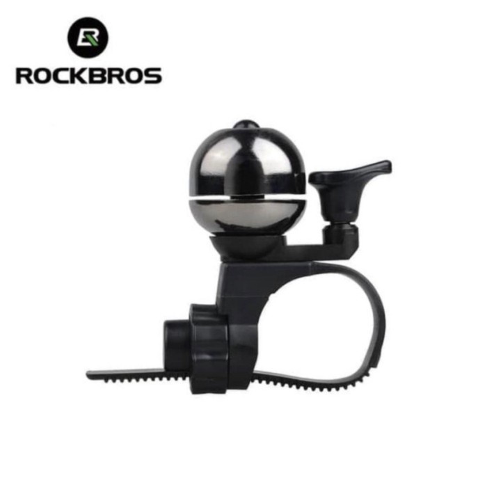 ROCKBROS***Bel sepeda aluminium black ardinary classical sound retro