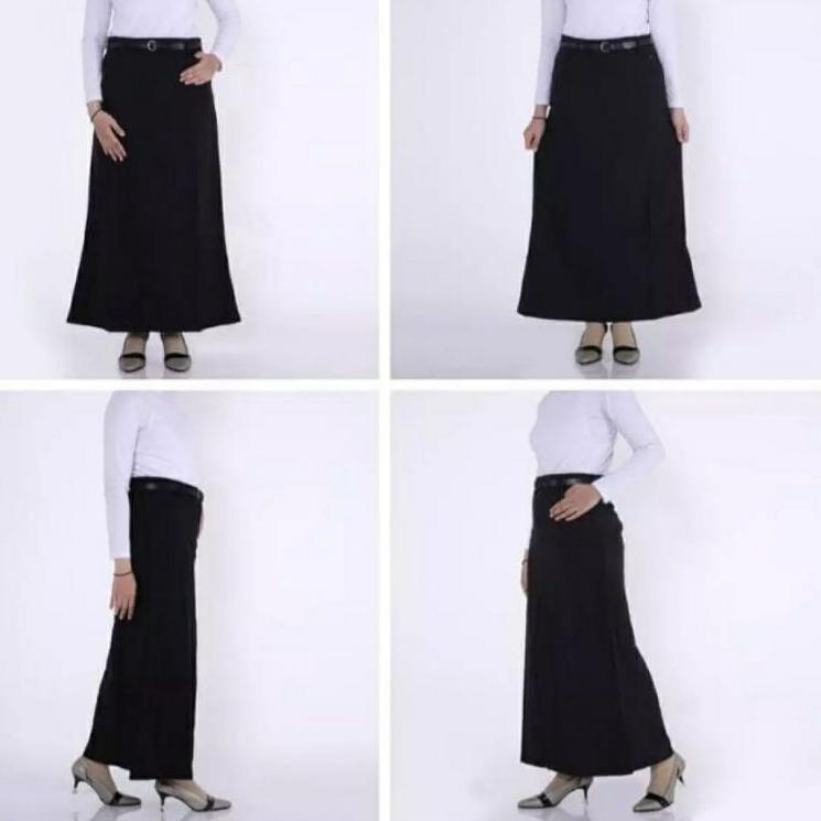 Tidak Diragukan.. Rok Kerja Wanita Span Panjang Hitam/Rok Kerja Wanita Panjang / Rok Span Hitam Panj
