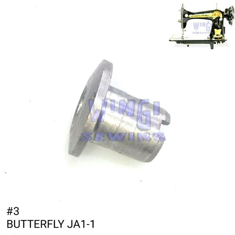 No 3 BUTTERFLY Bosh Bushing Dop Roda Mesin Jahit Tradisional