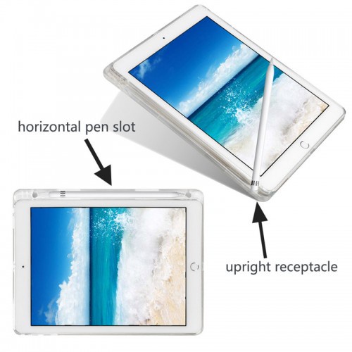 SBT-003 Silikon Pen Bening Xiaomi Mipad 5 / Tab Mi pad 5 Pro Tempat Pen / Stylus Tablet Back Cover / Luxury Bening STRDY
