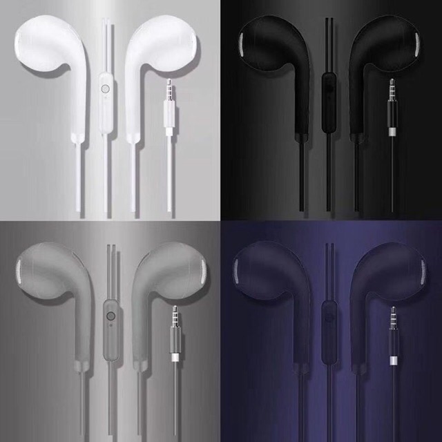 U19 Earphones Macaron Mate Color HIFI Headset Ala Korea Handsfree Warna Warni Pack Plastik