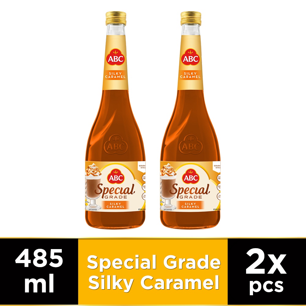ABC Sirup Special Grade Silky Caramel 485 ml - Twin Pack